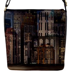 Architecture City Home Window Flap Messenger Bag (s) by Nexatart