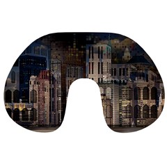 Architecture City Home Window Travel Neck Pillows by Nexatart