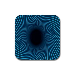 Background Spiral Abstract Pattern Rubber Square Coaster (4 Pack)  by Nexatart