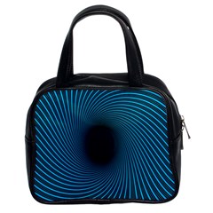 Background Spiral Abstract Pattern Classic Handbags (2 Sides) by Nexatart