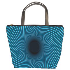 Background Spiral Abstract Pattern Bucket Bags by Nexatart