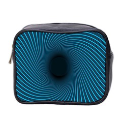 Background Spiral Abstract Pattern Mini Toiletries Bag 2-side by Nexatart