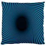 Background Spiral Abstract Pattern Large Flano Cushion Case (Two Sides) Back