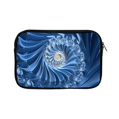 Blue Fractal Abstract Spiral Apple Ipad Mini Zipper Cases by Nexatart