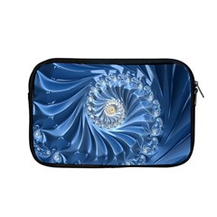 Blue Fractal Abstract Spiral Apple Macbook Pro 13  Zipper Case by Nexatart