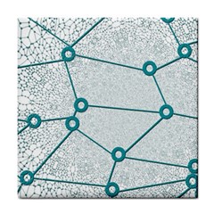 Network Social Abstract Tile Coasters by Nexatart