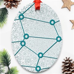 Network Social Abstract Ornament (oval) by Nexatart