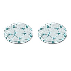 Network Social Abstract Cufflinks (oval) by Nexatart