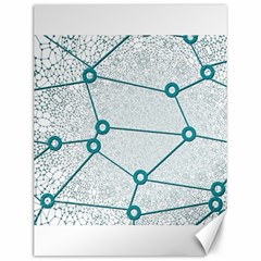 Network Social Abstract Canvas 12  X 16   by Nexatart