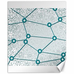 Network Social Abstract Canvas 16  X 20   by Nexatart