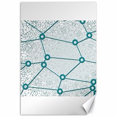 Network Social Abstract Canvas 24  X 36  by Nexatart