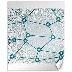 Network Social Abstract Canvas 11  X 14   by Nexatart