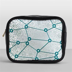 Network Social Abstract Mini Toiletries Bags by Nexatart