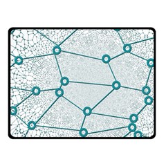 Network Social Abstract Double Sided Fleece Blanket (small)  by Nexatart