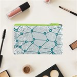 Network Social Abstract Cosmetic Bag (XS) Back