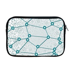 Network Social Abstract Apple Macbook Pro 17  Zipper Case by Nexatart