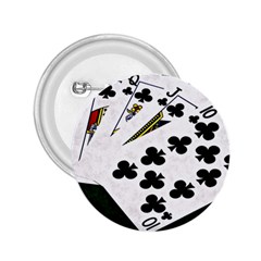 Poker Hands   Royal Flush Clubs 2 25  Buttons by FunnyCow