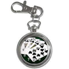 Poker Hands   Royal Flush Clubs Key Chain Watches by FunnyCow