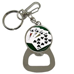 Poker Hands   Royal Flush Clubs Bottle Opener Key Chains by FunnyCow