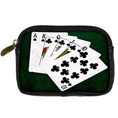 Poker Hands   Royal Flush Clubs Digital Camera Cases by FunnyCow