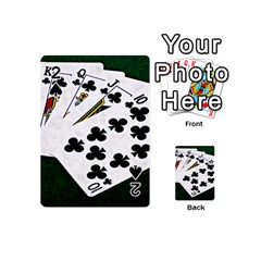 Poker Hands   Royal Flush Clubs Playing Cards 54 (mini)  by FunnyCow