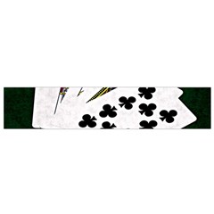 Poker Hands   Royal Flush Clubs Small Flano Scarf by FunnyCow