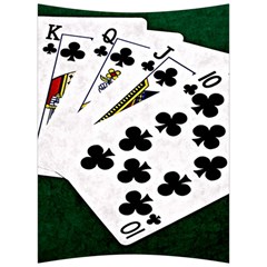 Poker Hands   Royal Flush Clubs Back Support Cushion by FunnyCow