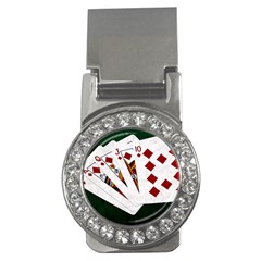 Poker Hands   Royal Flush Diamonds Money Clips (cz)  by FunnyCow