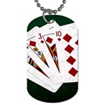 Poker Hands   Royal Flush Diamonds Dog Tag (Two Sides) Front