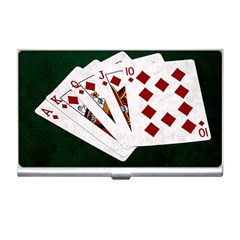 Poker Hands   Royal Flush Diamonds Business Card Holders by FunnyCow