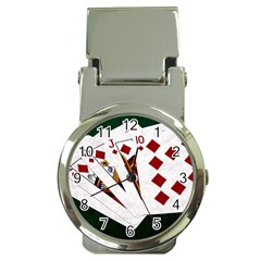 Poker Hands   Royal Flush Diamonds Money Clip Watches by FunnyCow