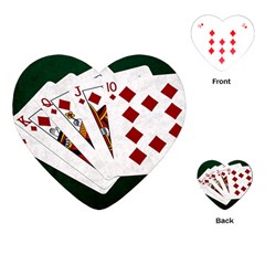 Poker Hands   Royal Flush Diamonds Playing Cards (heart)  by FunnyCow