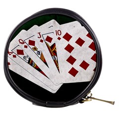 Poker Hands   Royal Flush Diamonds Mini Makeup Bags by FunnyCow