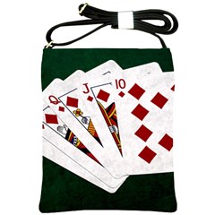 Poker Hands   Royal Flush Diamonds Shoulder Sling Bags by FunnyCow