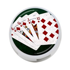 Poker Hands   Royal Flush Diamonds 4-port Usb Hub (two Sides)  by FunnyCow