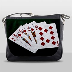 Poker Hands   Royal Flush Diamonds Messenger Bags by FunnyCow