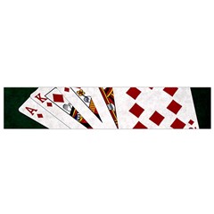 Poker Hands   Royal Flush Diamonds Small Flano Scarf by FunnyCow