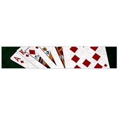 Poker Hands   Royal Flush Diamonds Large Flano Scarf  by FunnyCow