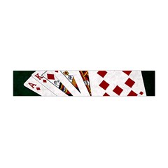 Poker Hands   Royal Flush Diamonds Flano Scarf (mini) by FunnyCow