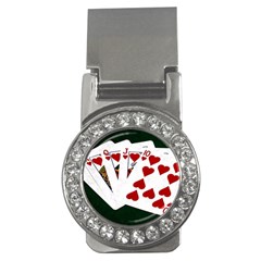 Poker Hands   Royal Flush Hearts Money Clips (cz)  by FunnyCow