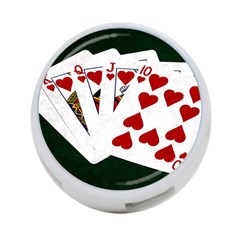 Poker Hands   Royal Flush Hearts 4-port Usb Hub (two Sides)  by FunnyCow