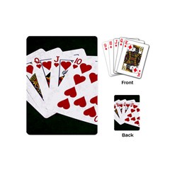 Poker Hands   Royal Flush Hearts Playing Cards (mini)  by FunnyCow