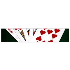 Poker Hands   Royal Flush Hearts Small Flano Scarf by FunnyCow