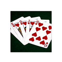 Poker Hands   Royal Flush Hearts Satin Bandana Scarf by FunnyCow