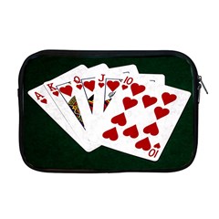 Poker Hands   Royal Flush Hearts Apple Macbook Pro 17  Zipper Case by FunnyCow