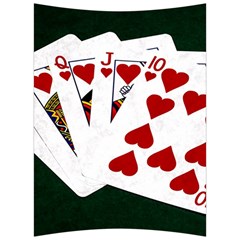 Poker Hands   Royal Flush Hearts Back Support Cushion by FunnyCow