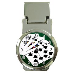 Poker Hands   Royal Flush Spades Money Clip Watches by FunnyCow