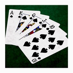 Poker Hands   Royal Flush Spades Medium Glasses Cloth (2-side) by FunnyCow