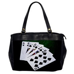 Poker Hands   Royal Flush Spades Office Handbags by FunnyCow