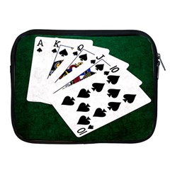 Poker Hands   Royal Flush Spades Apple Ipad 2/3/4 Zipper Cases by FunnyCow